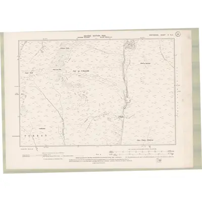 1898 Map of Perth and Clackmannan Sheet X.NE, 1900 Print