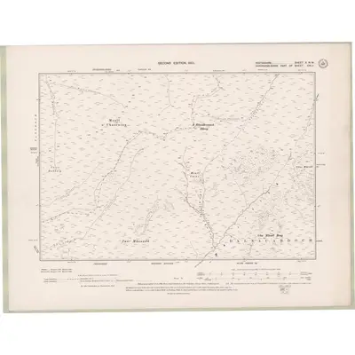 1898 Map of Perth and Clackmannan Sheet X.NW, 1901 Print