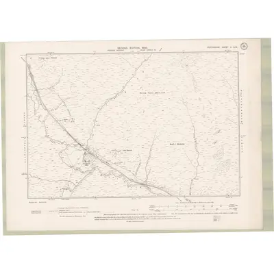 1898 Map of Perth and Clackmannan Sheet X.SW, 1900 Print