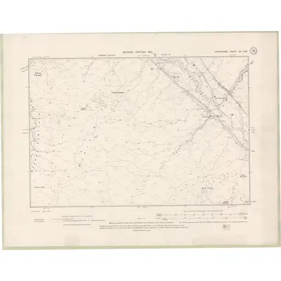 1898 Map of Perth and Clackmannan Sheet XC.NW, 1901 Print