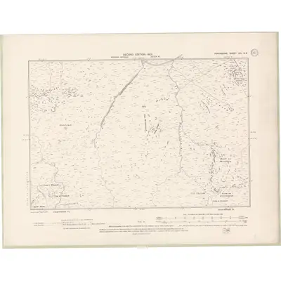 1898 Map of Perth and Clackmannan Sheet XCI.NE, 1901 Print