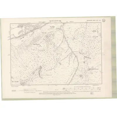 1898 Map of Perth and Clackmannan Sheet XCI.NW, 1901 Print