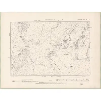 1898 Map of Perth and Clackmannan Sheet XCI.SW, 1901 Print
