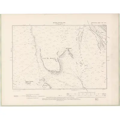 1898 Map of Perth and Clackmannan Sheet XCII.NW, 1901 Print