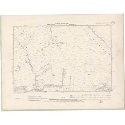 1898 Map of Perth and Clackmannan Sheet XCII.SW, 1901 Print