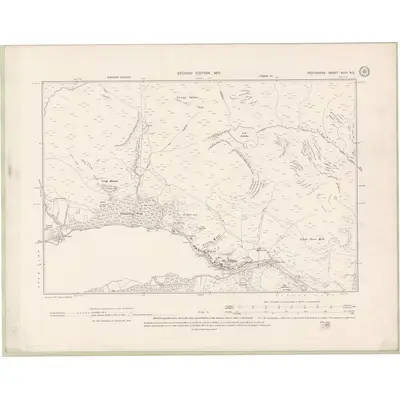 1898 Map of Perth and Clackmannan Sheet XCIII.NE, 1901 Print