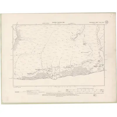 1898 Map of Perth and Clackmannan Sheet XCIII.NW, 1901 Print