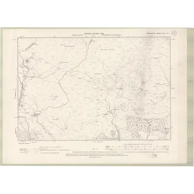 1898 Map of Perth and Clackmannan Sheet XCIV.NE, 1901 Print