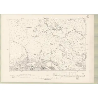 1898 Map of Perth and Clackmannan Sheet XCIV.NW, 1901 Print