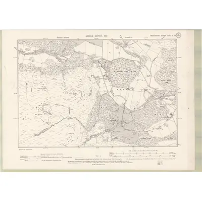 1898 Map of Perth and Clackmannan Sheet XCIV.SW, 1901 Print