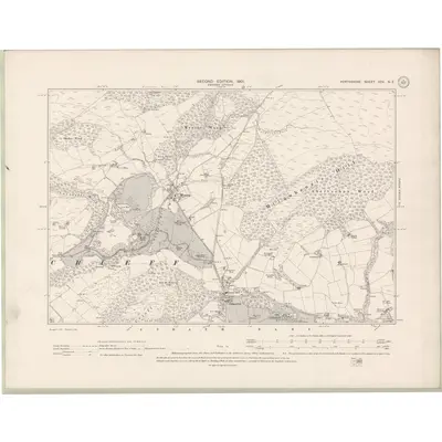 1899 Map of Perth and Clackmannan Sheet XCV.NE, 1901 Print