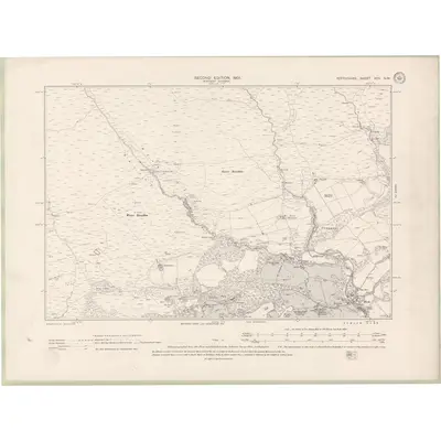 1899 Map of Perth and Clackmannan Sheet XCV.NW, 1901 Print