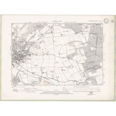 1930 Map of Perth and Clackmannan Sheet XCV.SE, 1932 Print