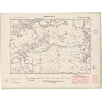 1938 Map of Perth and Clackmannan Sheet XCV.SW, 1948 Print