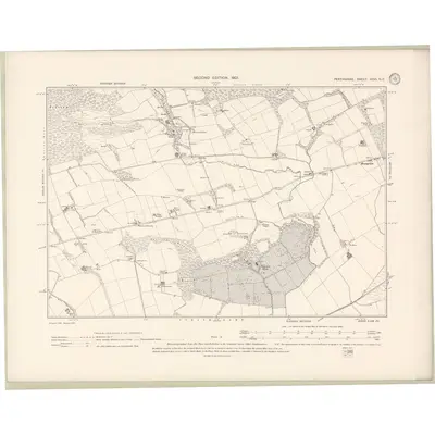 1899 Map of Perth and Clackmannan Sheet XCVI.NE, 1901 Print