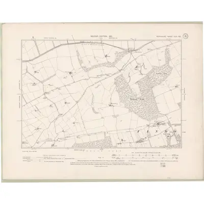 1900 Map of Perth and Clackmannan Sheet XCVI.SE, 1901 Print