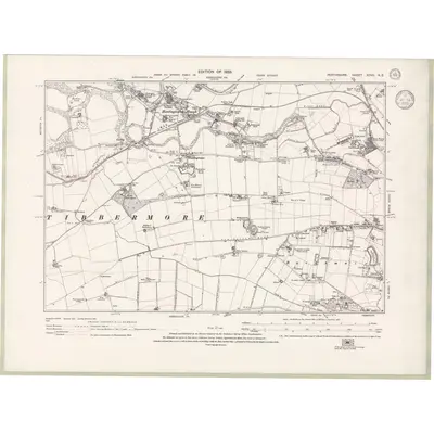 1930 Map of Perth and Clackmannan Sheet XCVII.NE, 1933 Print
