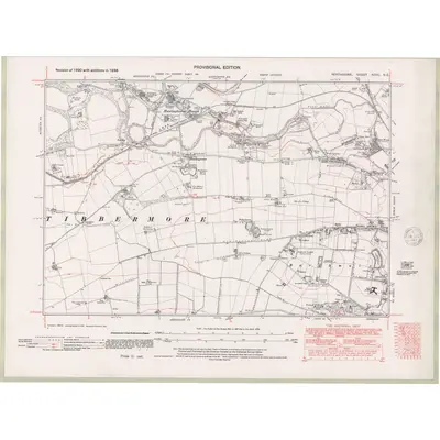 1938 Map of Perth and Clackmannan Sheet XCVII.NE, 1947 Print