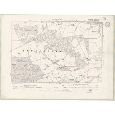 1930 Map of Perth and Clackmannan Sheet XCVII.SE, 1933 Print