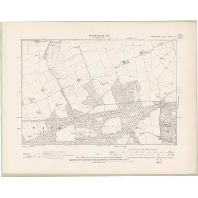 1899 Map of Perth and Clackmannan Sheet XCVII.SW, 1901 Print