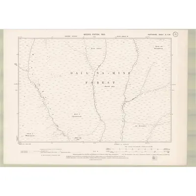 1898 Map of Perth and Clackmannan Sheet XI.NW, 1900 Print