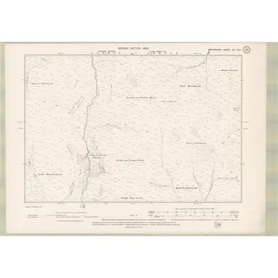1898 Map of Perth and Clackmannan Sheet XII.NE, 1900 Print