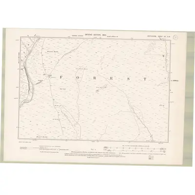 1898 Map of Perth and Clackmannan Sheet XII.SW, 1900 Print