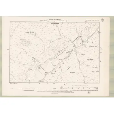 1898 Map of Perth and Clackmannan Sheet XIII.NW, 1900 Print