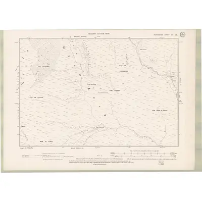 1898 Map of Perth and Clackmannan Sheet XIII.SE, 1900 Print