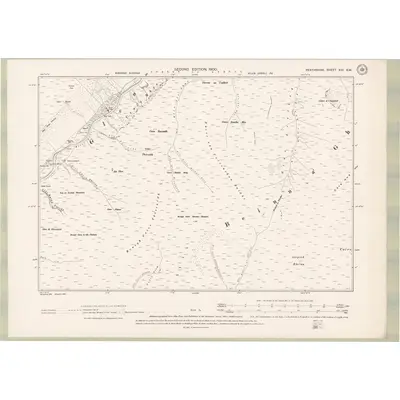 1898 Map of Perth and Clackmannan Sheet XIII.SW, 1900 Print