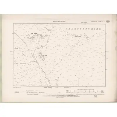 1898 Map of Perth and Clackmannan Sheet XIV.NE, 1901 Print