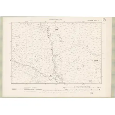 1898 Map of Perth and Clackmannan Sheet XIV.SE, 1900 Print