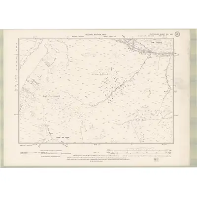1898 Map of Perth and Clackmannan Sheet XIX.NW, 1900 Print