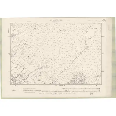 1898 Map of Perth and Clackmannan Sheet XL.NE, 1900 Print