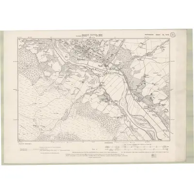 1899 Map of Perth and Clackmannan Sheet XL.NW, 1900 Print