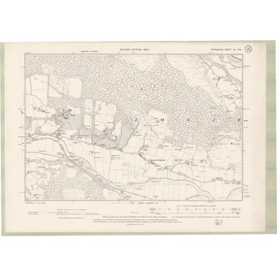 1899 Map of Perth and Clackmannan Sheet XL.SW, 1900 Print