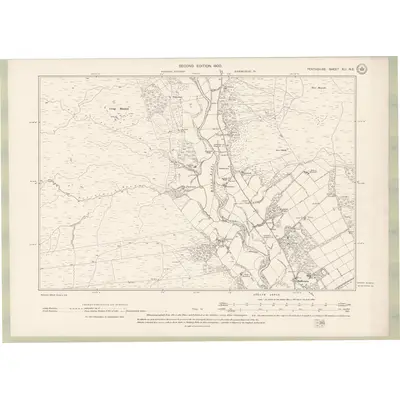 1898 Map of Perth and Clackmannan Sheet XLI.NE, 1900 Print