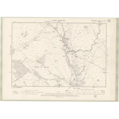 1898 Map of Perth and Clackmannan Sheet XLII.NW, 1900 Print