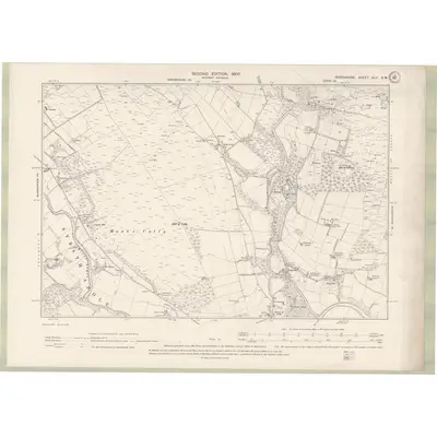1898 Map of Perth and Clackmannan Sheet XLII.SW, 1900 Print