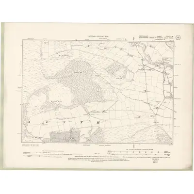 1898 Map of Perth and Clackmannan Sheet XLIII.SW, 1902 Print