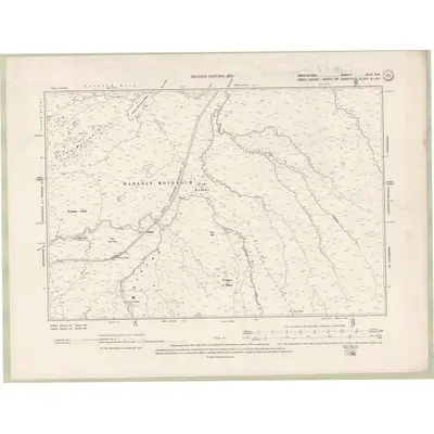1898 Map of Perth and Clackmannan Sheet XLIV.SE, 1901 Print
