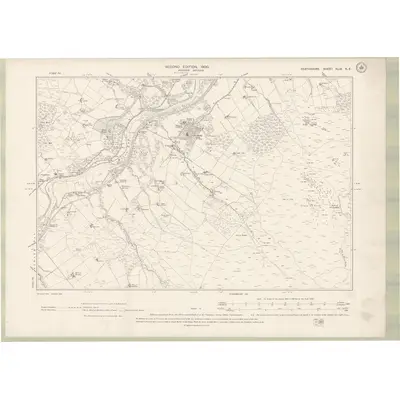 1899 Map of Perth and Clackmannan Sheet XLIX.NE, 1900 Print