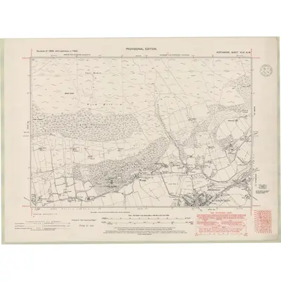 1938 Map of Perth and Clackmannan Sheet XLIX.NW, 1948 Print