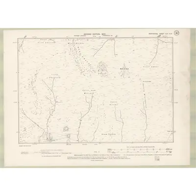 1898 Map of Perth and Clackmannan Sheet XLV.SE, 1900 Print