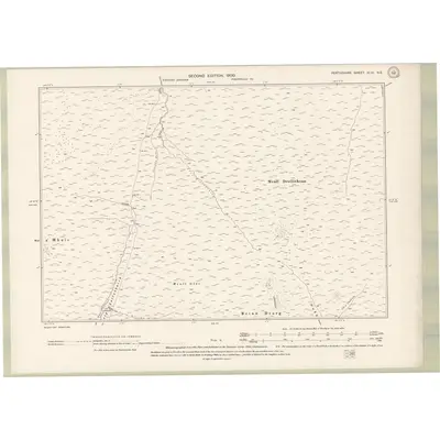 1899 Map of Perth and Clackmannan Sheet XLVI.NE, 1900 Print