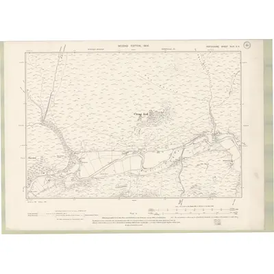 1898 Map of Perth and Clackmannan Sheet XLVI.SE, 1900 Print