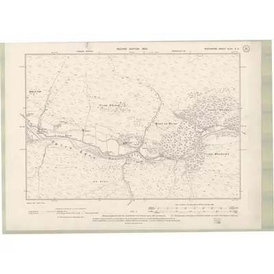 1898 Map of Perth and Clackmannan Sheet XLVII.SE, 1900 Print