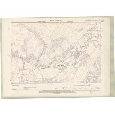 1898 Map of Perth and Clackmannan Sheet XLVIII.SW, 1901 Print