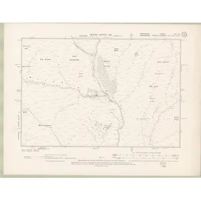 1898 Map of Perth and Clackmannan Sheet XV.SE, 1901 Print