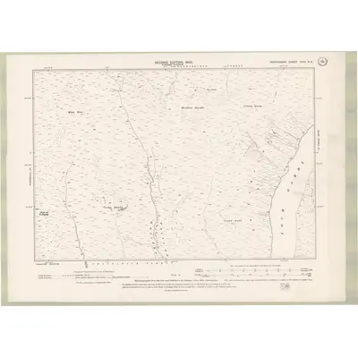 1898 Map of Perth and Clackmannan Sheet XVIII.NE, 1900 Print